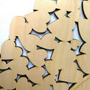 Wooden Heart Shaped Wedding Message Board, Wedding Bookmarks, Wedding Guest A4X2