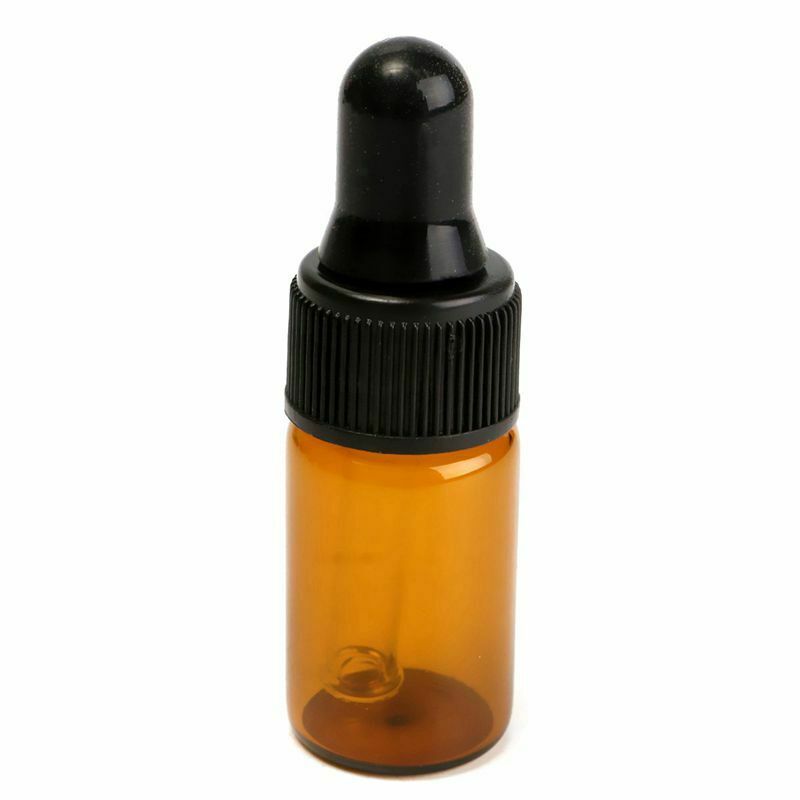 10pcs 3ml Empty brown Glass Dropper Bottles with Pipette for Essential Oil I3K4