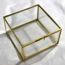 Geometric Glass Style Jewelry Box Table Container For Displaying Jewelry Ke