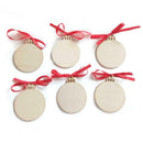6pcs Wooden Christmas Pendent Xmas Tree Hanging Ornaments Decor (JM01694) A