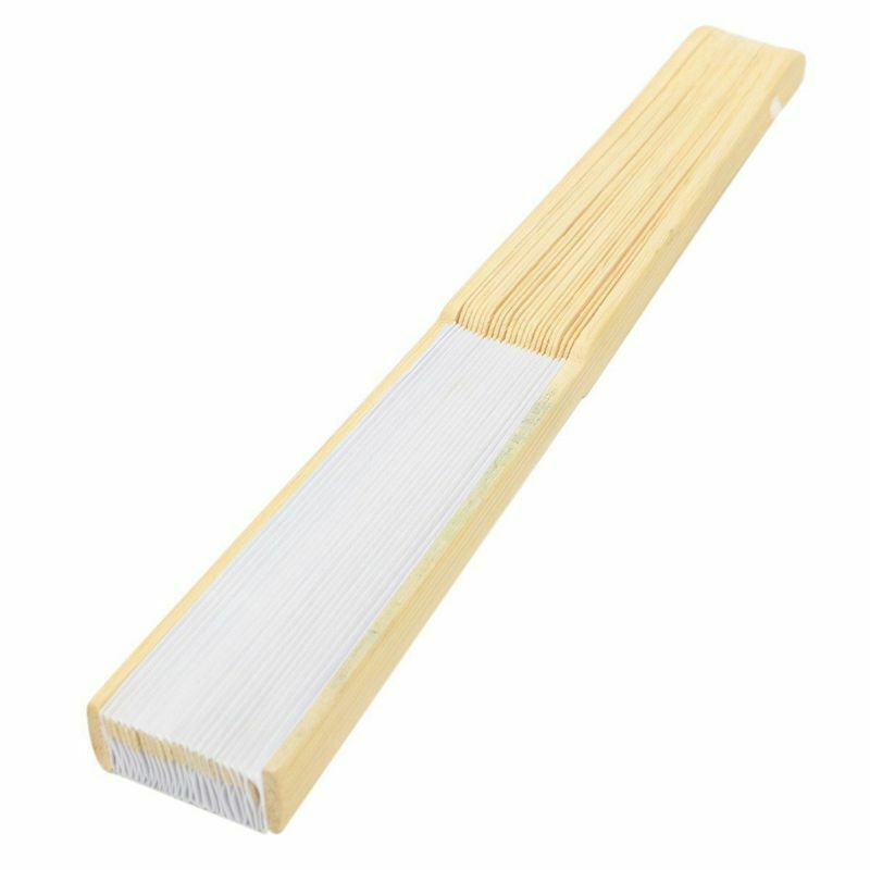 20 Pcs Fan White For Painting Calligraphy DIY Gift Decoration White P3R2