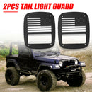 1 Pair Metal Rear Tail Light Guards Covers for Jeep Wrangler TJ 1997-2006