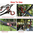 Outdoor Camping lanyard With Hook Rope Storage Travel Clothesline Tent Hook