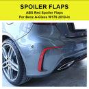 1 Pair Car Painted ABS Rear Bumper Splitter Spoilers Canard Rear Bumper Sid