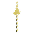 25x Xmas Tree Drinking Straws Cocktail Christmas Birthday Party Paper Straws