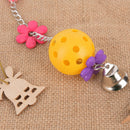 Pet parrot bird bites climb chew toys bell swing cage hanging cockatiel`par`US