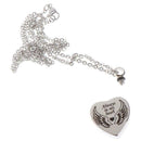 1* Fashion Openable Stainless Steel Glossy Pendant Pet Ashbox Necklace N2R9