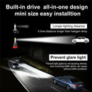 2Pcs H7 Headlight Kit LED Headlights Bulbs 6000K Cool White Replacement Repair
