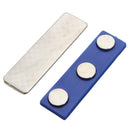 Strong Magnetic Name Tag Badge PINS Magnet ID Holder Metal Card Set 46x13mm
