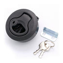 1 PCS Black Embedded Zipper Box Hatch Latch Handle New Round Head Lock
