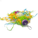 3 Pcs Bird Rattan ball + Paper + Bamboo and Wooden Toys with Bell for Medium