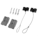 175A/600V 1AWG Battery Quick Connect Winch Connector Plug Contact Cover Grey