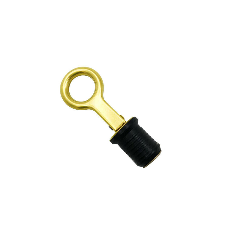 1.26'' Rubber & Brass Twist Turn Fishing Boat Hull Livewell Drain Plug