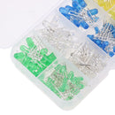 300PCS 3mm & 5mm LED Assorted Kit Super Bright Light Emitting Diodes 5Colors