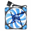 15 Lights LED PC Computer Chassis Fan Case Heatsink Cooler Cooling Fan DC 1 C2E3