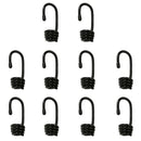 5x 2x Plastic Coated Steel Spiral Wire Hooks For Bungee Shock Cord
