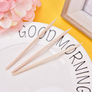 50Pcs Orange Wood Sticks for Nail Art Cuticle Pusher Remover Manicure Tool