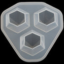 3Pcs Diamond Three Pyramid Shape DIY Silicone Mold Jewelry Pendant L9W6