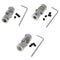 Single Chrome Universal Steering Shaft U Joint Coupler