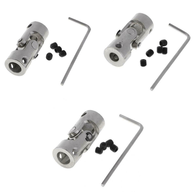 Single Chrome Universal Steering Shaft U Joint Coupler