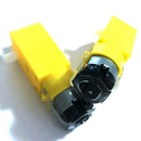 2pcs DC3V-6V 1:48 200RPM Gear Motor TT Motor Double Shaft For Car Robot Gearbox