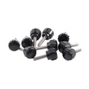 10pcs M4 x 15 x 15mm Black Clamping Knobs Handle for Machinery Lathe