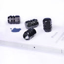 New Black Car Truck Bike Wheel Tyre Tire Valve Stems Air Dust Cover Screw Caps