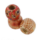 100pcs 12mm Mixed Round Wooden SPACER Beads CHARMS for Jewelry FINDINGS