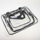 3/pack Portable PVC Makeup Bag Organizer Travel Toiletry Bag with Handle
