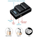Lp-E6 Battery Charger Lcd Dual Charger For Eos 5Ds R 5D Mark Ii 5D Mark Iii J9V2