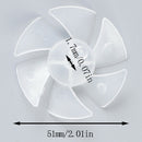 1 Pcs Small Power Mini Plastic Fan Blade 6 Leaves For Hairdryer Motor FT
