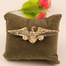 Men's Elegant Fashion Golden Fierce Eagle Brooch Pin Lapel Party Collar Pin