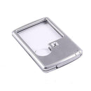 Credit Card Led Magnifier loupe with light Leather Case magnifying glass Favor