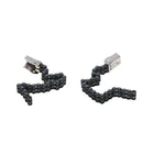 2Pieces Drum Pedal Chain Beater Linkage Connecting Chain Drum Parts Steel
