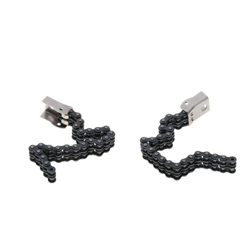 2Pieces Drum Pedal Chain Beater Linkage Connecting Chain Drum Parts Steel
