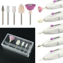 5 Bits Electric Nail File Drill Kit Tips Manicure Toenail Pedicure Salon Pen Hot