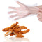 100pcs Transparent Disposable PE Sanitary Gloves for Restaurant Kitchen BBQ