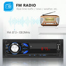 Single 1DIN Bluetooth Car Stereo MP3 Player FM Radio AUX TF Card U Disk+Remote
