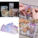 20Pieces Reusable Mason Jar Zipper Bags Snack Nuts Airtight Seal  Bags