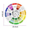 Pro Tattoo Nail Pigment 12 Color Wheel Paper Card Guide Round Circle Rotates