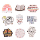 50x Jesus Christians Ctoon Graffiti Stickers Laptop Skatebod Luggage Deca Hn