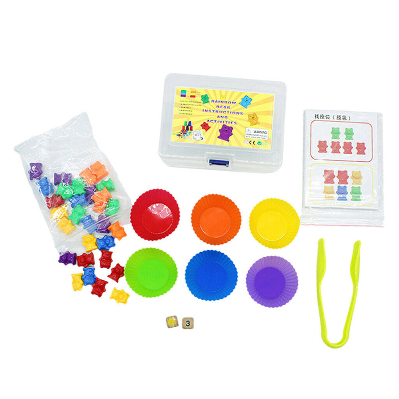Children Counting Bears Kit Matching Game Developmental