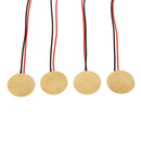 12pc 27mm Piezos With Leads - Cigar Box Guitar Pickups  Drum Triggers SN9F