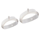 2 Pcs White Plastic Meat Pie Dumpling Mould Pastry Press Makers