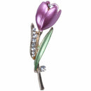 Elegant Tulip Flower Brooch Pin Costume Jewelry Clothes Accessories Jewelry