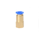 5x Brass Female 12.7mm ID 1/4" NPT Thread Fitting Connector Pneumatic Joint