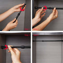 5 Pack Cupboard Bars Tensions Rod Spring Curtain Rod for DIY Projects, Exte M3H8