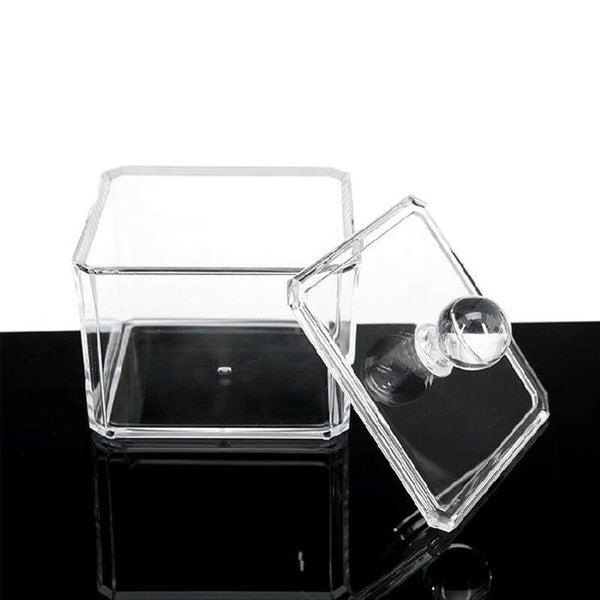 Makeup Organizer Bathroom Storage Cotton Buds Dispenzer Cotton Swabs Holder J2J9