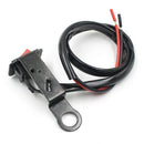 Universal Motorcycle Refit Black LED Light Flameout Switch with Wire Harnes M4V2