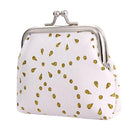 Women Kids Hollow Mini Coin Wallets PU Leather Clip Card Clutch Holder Case